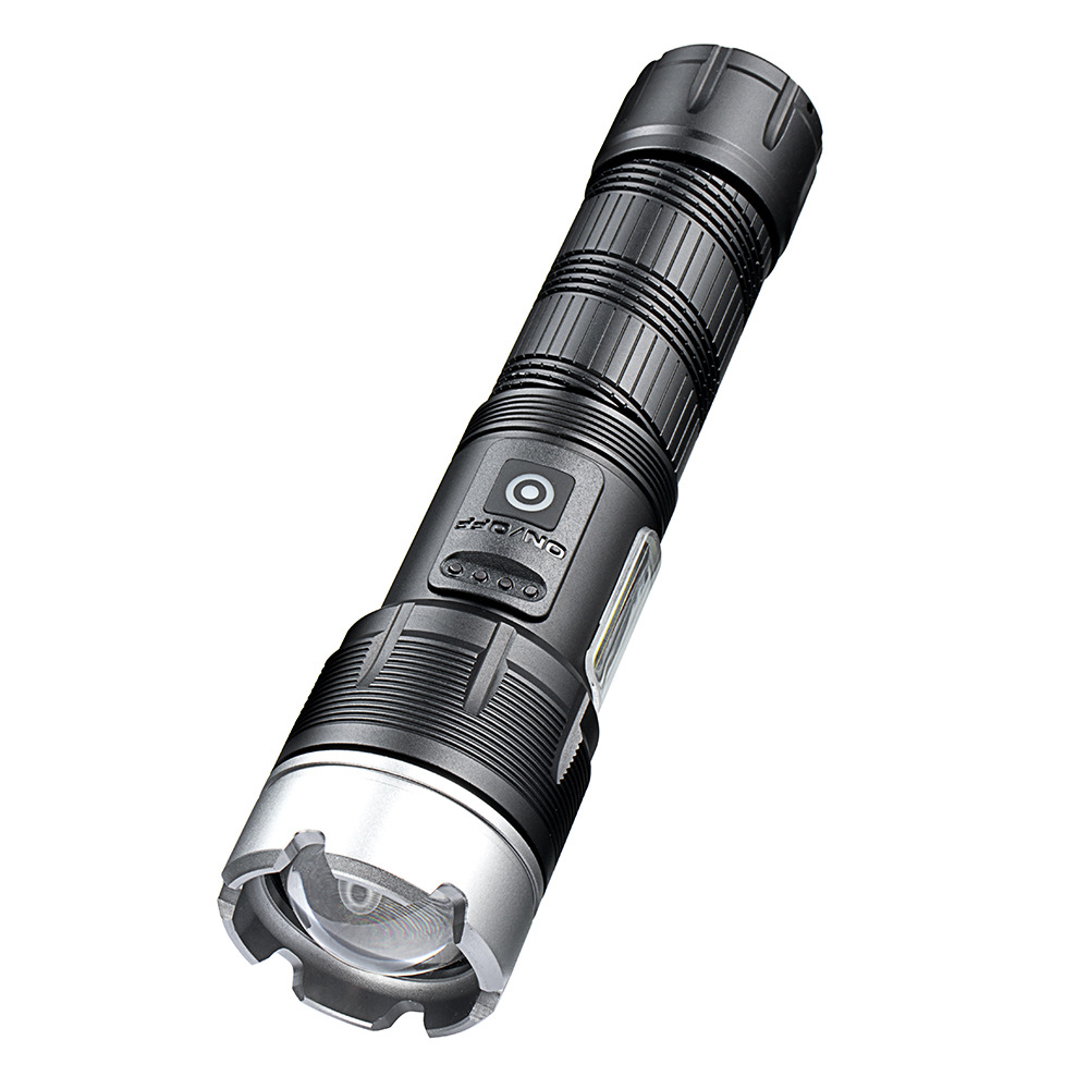 YM126 Rechargeable Zoom 1000Lm COB Multifunctional Flashlight