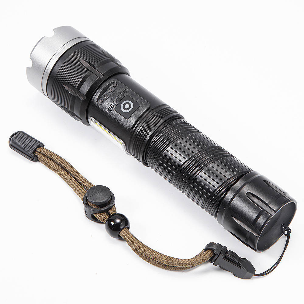 YM126 Rechargeable Zoom 1000Lm COB Multifunctional Flashlight